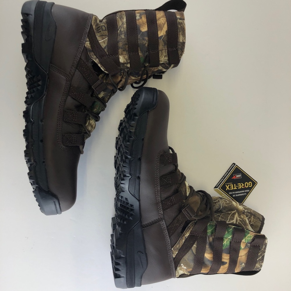 Nike Boot SFB Gen2 8" Realtree Gore-Tex Leather Brown AJ9277-220 Tactical - Picture 10 of 12